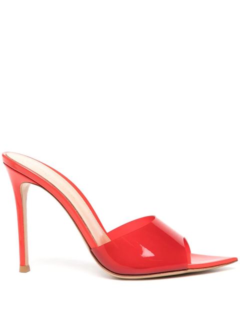 Gianvito Rossi Elle transparent-strap sandals - Red - zdjęcie produktu nr 1