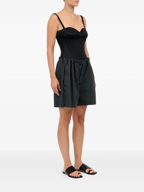 MM6 Maison Margiela frayed-detail cotton shorts - Grey