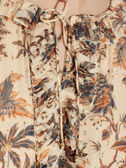 Ulla Johnson Rosamunde floral midi dress - Neutrals