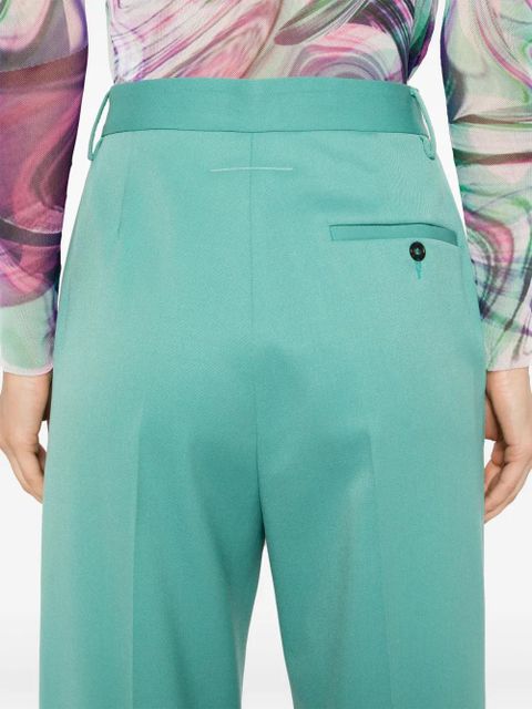 MM6 Maison Margiela single-stitch tapered trousers - Green