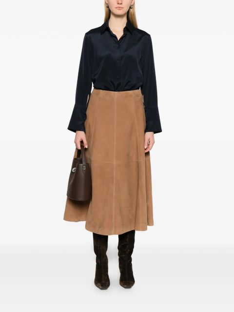 Max Mara Mxpvoliera long-sleeve blouse - Blue