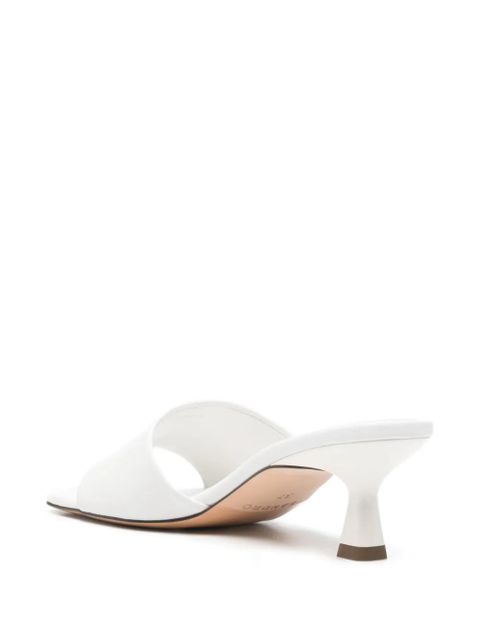 SANDRO 60mm leather sandals - White
