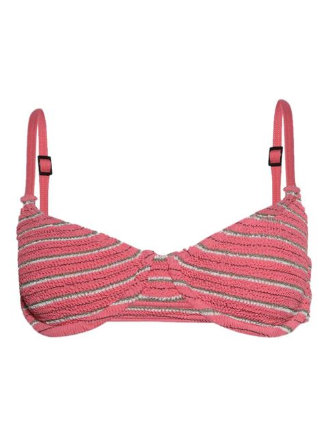 Bond-eye Gracie striped balconette bikini top - Pink - zdjęcie produktu nr 1