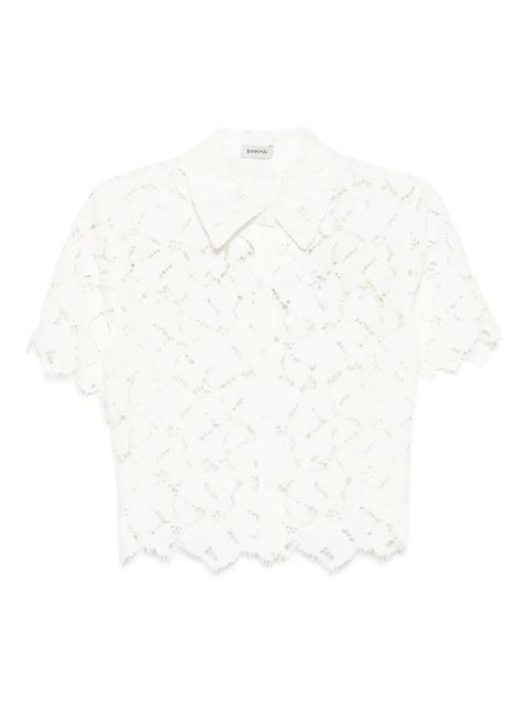 Simkhai lace scalloped-hem shirt - White - zdjęcie produktu nr 1