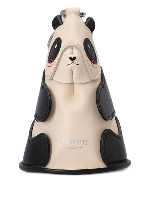 Mulberry panda-shaped leather keyring - Neutrals - zdjęcie produktu nr 1