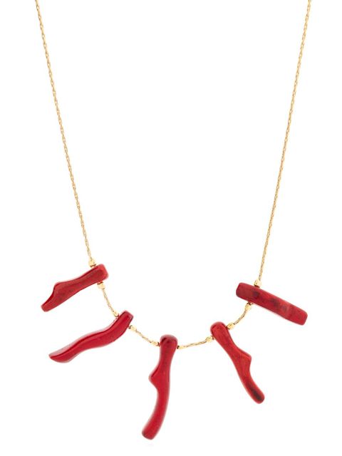 ISABEL MARANT embellished stone necklace - Gold