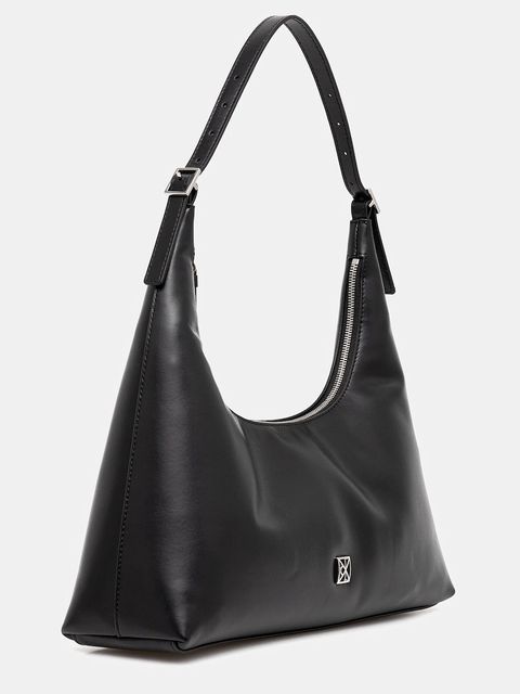 Calvin Klein torebka skórzana kolor czarny LV04F3262G