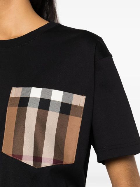 Burberry Carrick Burberry-check T-shirt - Black