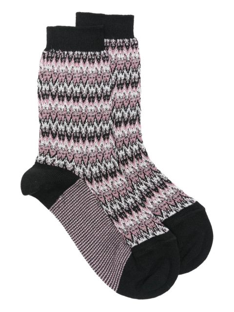 Missoni zigzag-pattern socks - Black - zdjęcie produktu nr 1