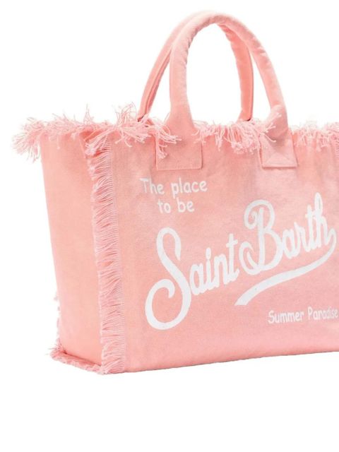 MC2 Saint Barth Vanity frayed tote bag - Pink