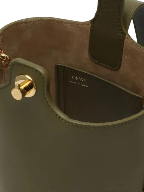 LOEWE Pebble bucket bag - Green