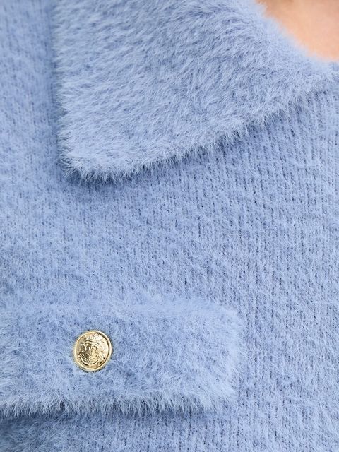 Morgan kardigan MDOMI damski kolor niebieski lekki MDOMI