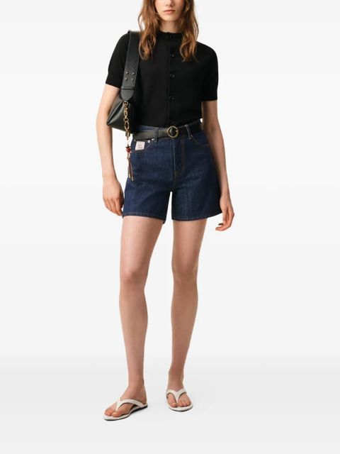 AMI Paris heritage-label five-pocket denim shorts - Blue - zdjęcie produktu nr 2