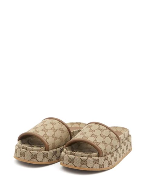 Gucci GG platform sandals - Neutrals