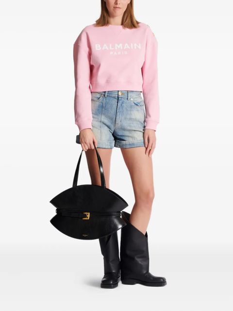 Balmain Balmain Paris-print sweatshirt - Pink