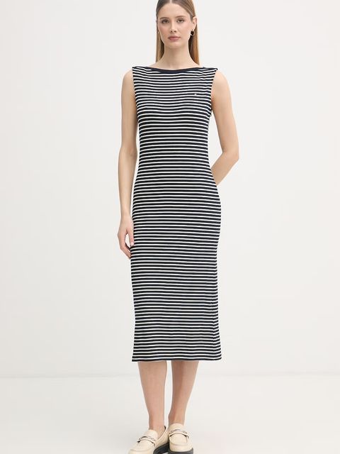 Tommy Hilfiger sukienka z wiskozy - zdjęcie produktu nr 2