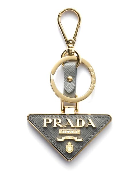 Prada triangle-logo keychain - Gold - zdjęcie produktu nr 1
