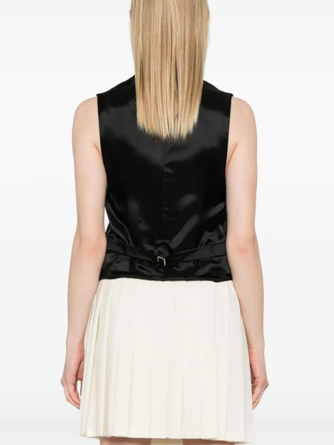 Miu Miu pinstriped waistcoat - Black