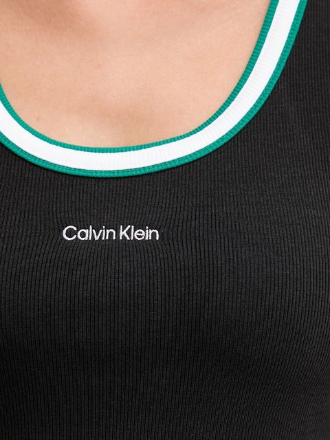 Calvin Klein Jeans top kolor czarny LV047D200G