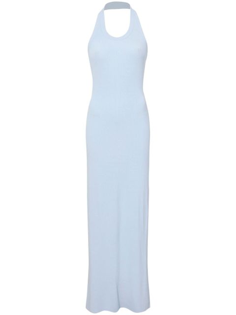 Proenza Schouler ribbed-knit halterneck dress - Blue - zdjęcie produktu nr 1