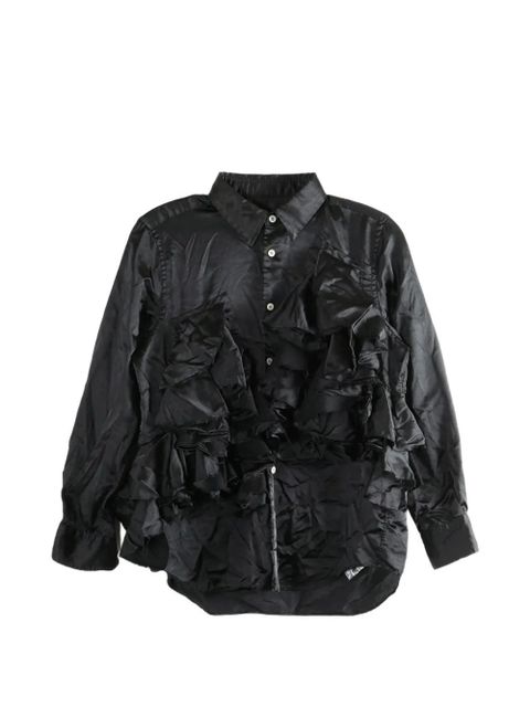 Comme Des Garçons ruffled shirt - Black - zdjęcie produktu nr 1