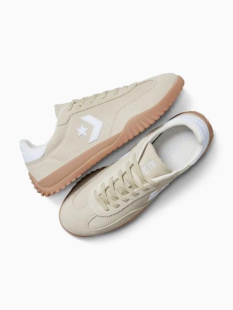 Converse sneakersy zamszowe Run Star Trainer kolor zielony A15087C