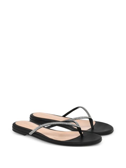 Gianvito Rossi embellished thong sandals - Black - zdjęcie produktu nr 2