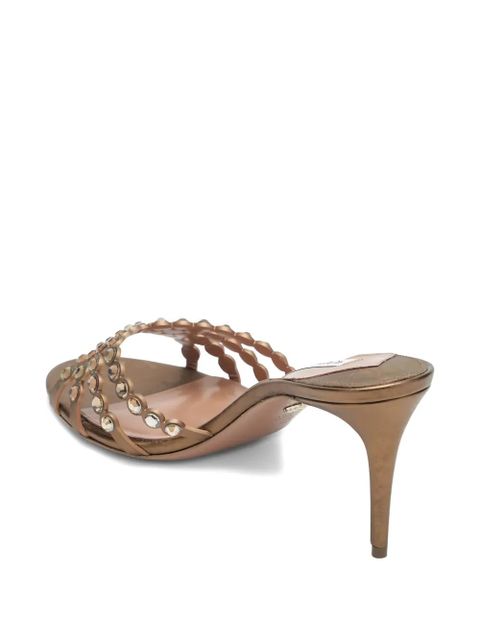 Aquazzura Tequila embellished sandals - Brown