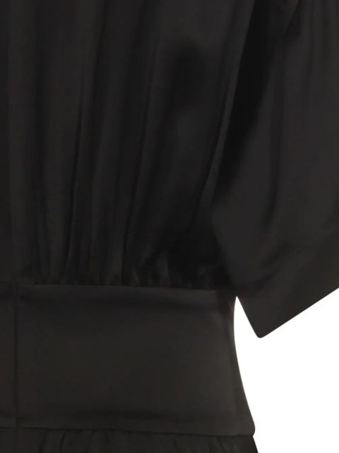 TOTEME short-sleeve maxi dress - Black