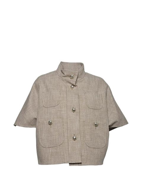 Max Mara patterned cotton jacket - Neutrals - zdjęcie produktu nr 1