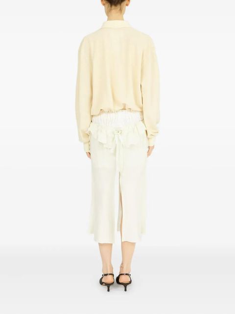 Maison Margiela long-sleeved midi dress - White - zdjęcie produktu nr 2