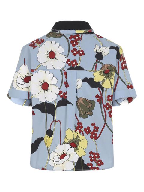 Marni floral pocket cotton shirt - Blue - zdjęcie produktu nr 2