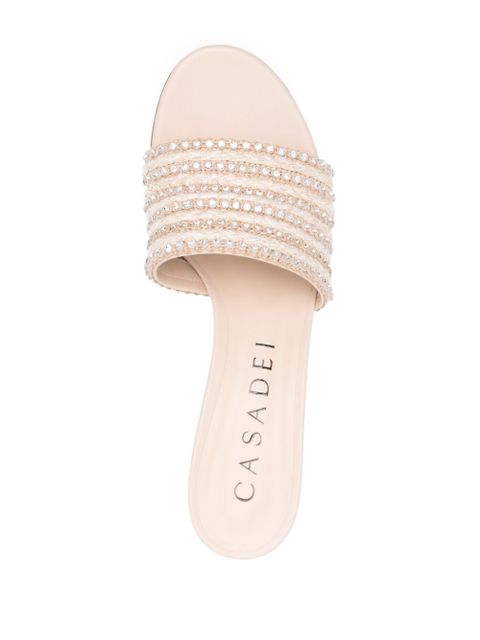 Casadei Limelight 70mm mules - Pink