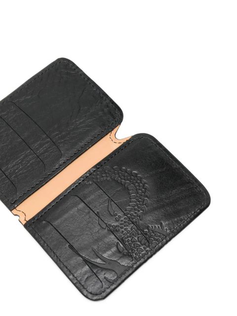 OUR LEGACY debossed card holder - Black