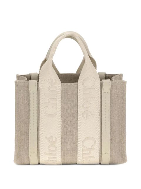 Chloé small Woody tote bag - Neutrals - zdjęcie produktu nr 1