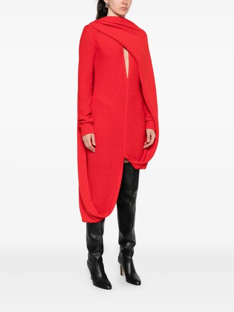 Sportmax cut-out long-sleeve maxi dress - Red