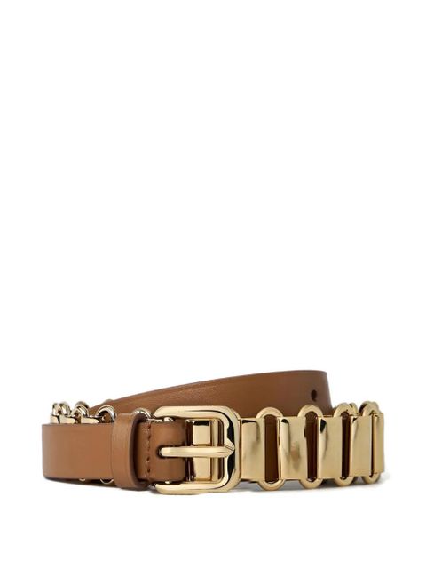 Miu Miu chain detail belt - Brown - zdjęcie produktu nr 2