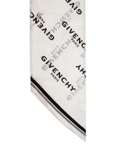 Givenchy logo-pattern scarf - White - zdjęcie produktu nr 2