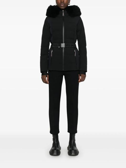 Yves Salomon belted ski jacket - Black - zdjęcie produktu nr 2