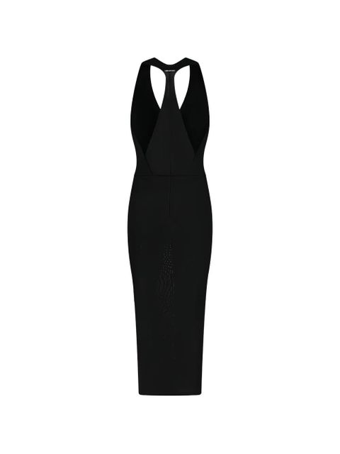 The Attico draped midi dress - Black - zdjęcie produktu nr 2