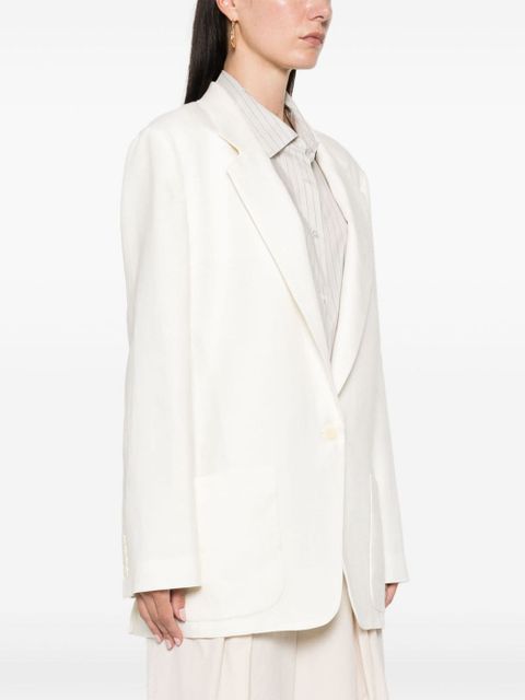 The Row Enza linen blazer - Neutrals
