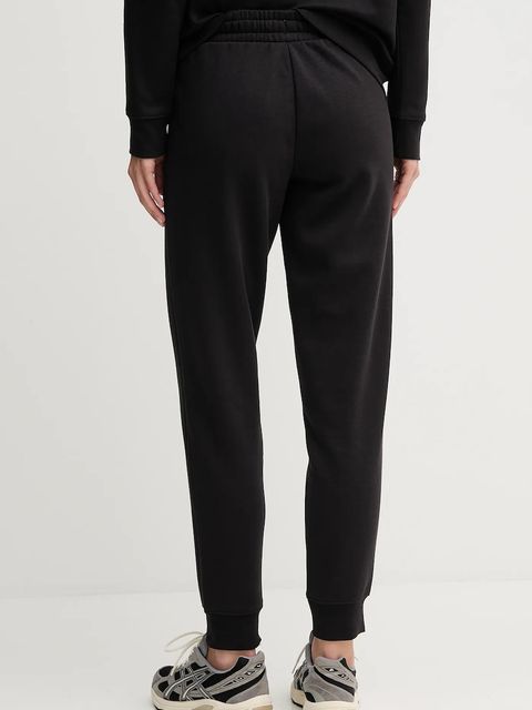 Puma spodnie dresowe damskie kolor czarny gładkie 688074