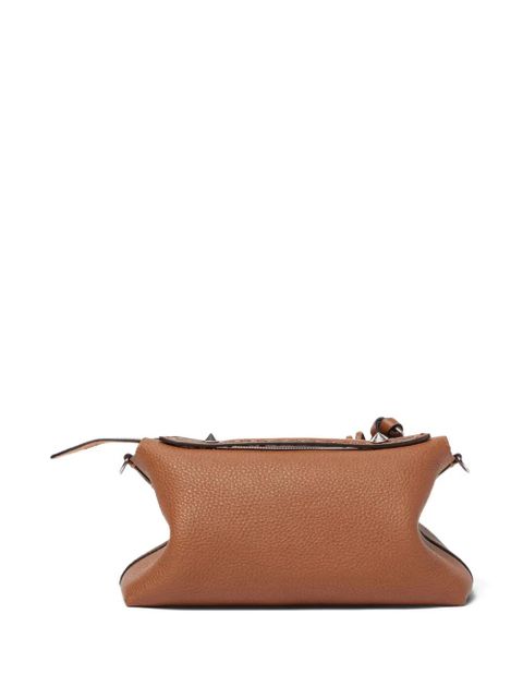 FENDI medium By The Way Selleria hand-sewn topstitches tote bag - Brown