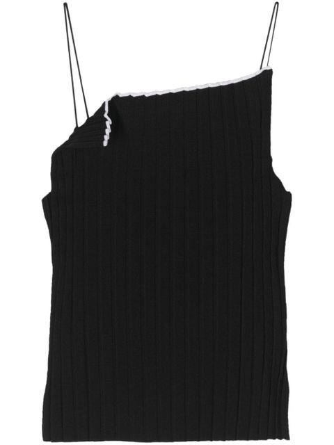 Jacquemus Le Haute plissé knitted top - Black - zdjęcie produktu nr 1