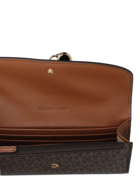 Michael Kors monogram padlock wallet - Brown