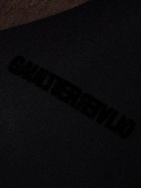 Jean Paul Gaultier short-sleeves tulle T-shirt - Black - zdjęcie produktu nr 2