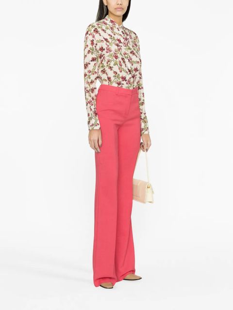 ETRO mid-rise flared trousers - Pink