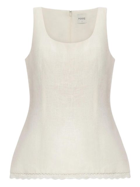 Posse Effi lace-trim top - White - zdjęcie produktu nr 1