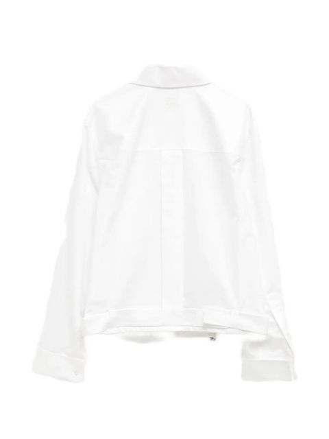 LOEWE Draped cotton shirt - White - zdjęcie produktu nr 2