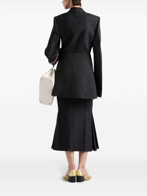 Prada Double-breasted wool coat - Grey